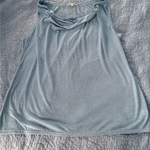 NWOT GAP Light Blue Cowl Neck Tank Top